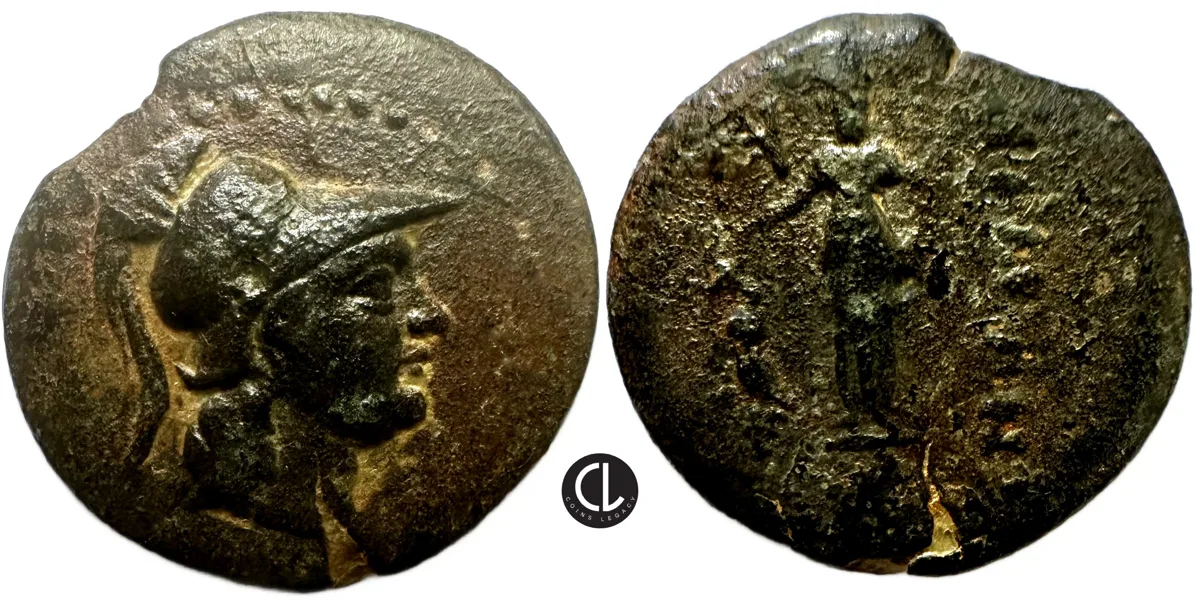 Cilicia, Soloi-Pompeiopolis, AE Circa 200-100 BC, Athena / Dionysos
