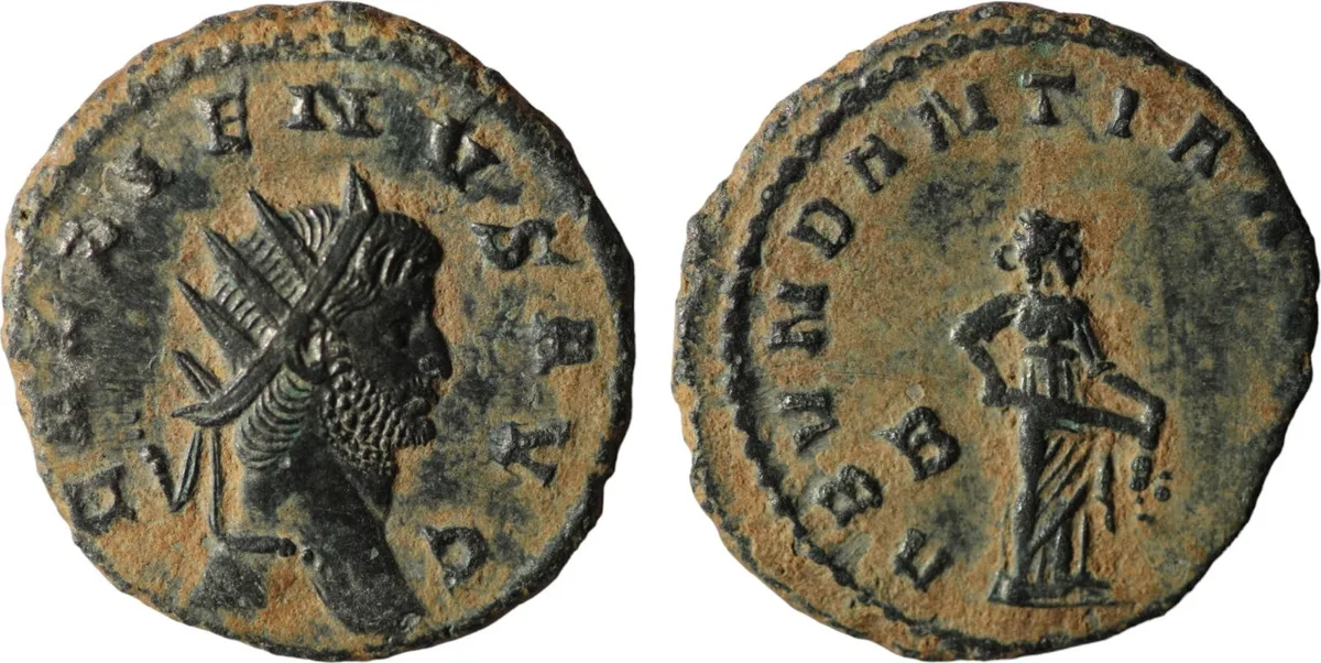 Gallienus, 253-268. Antoninianus (Bronze, 21 mm, 3,43g), Rome, 264-265.