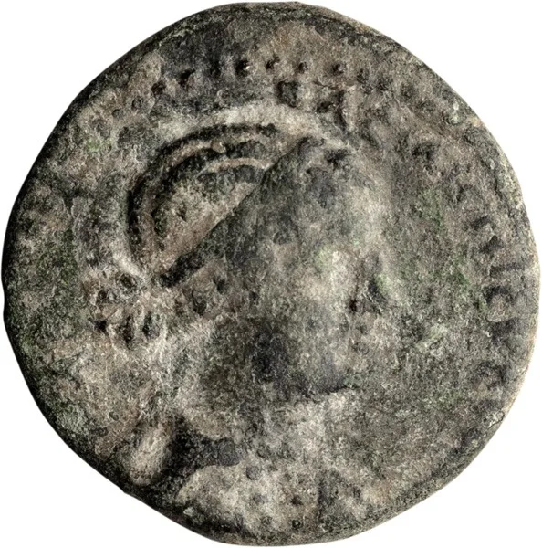 Cleopatra & Mark Antony. AE 19