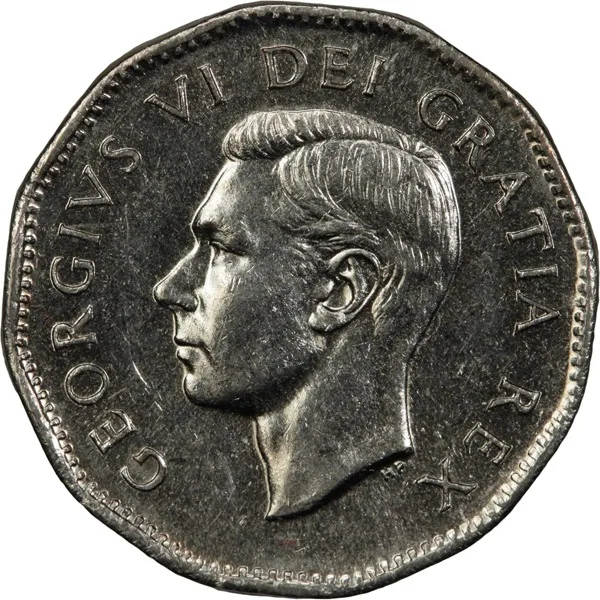Canada, 1950, 5 Cents, CH UNC