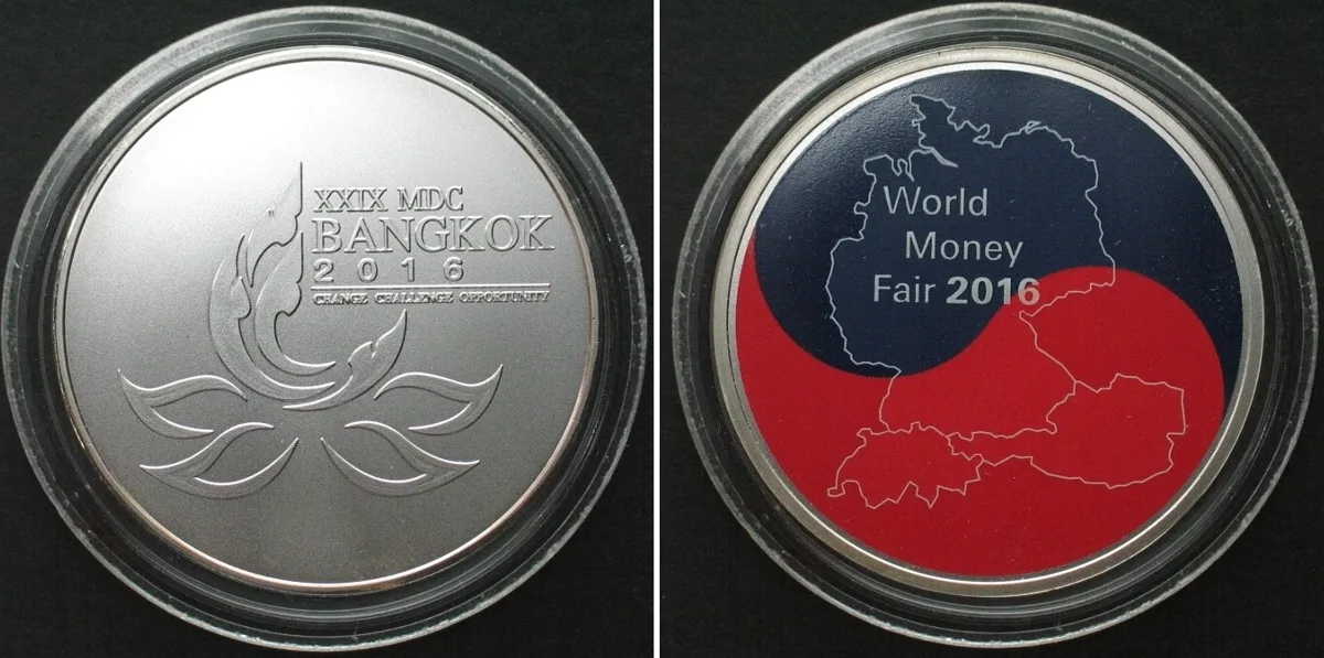 2016 WORLD MONEY FAIR 2016 - XXIX MDC BANGKOK - Medal Cu-Ni 38mm BU