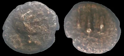 Trajan 98-117 AD (113/114 AD) AE 14mm 2.80gm Dichalkon Hem Nem Crown, Alexandria