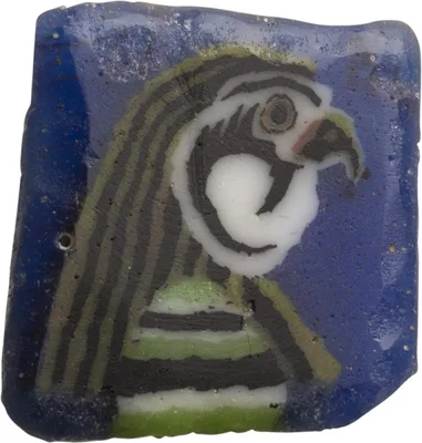 Egyptian Mosaic Glass Falcon Head Inlay