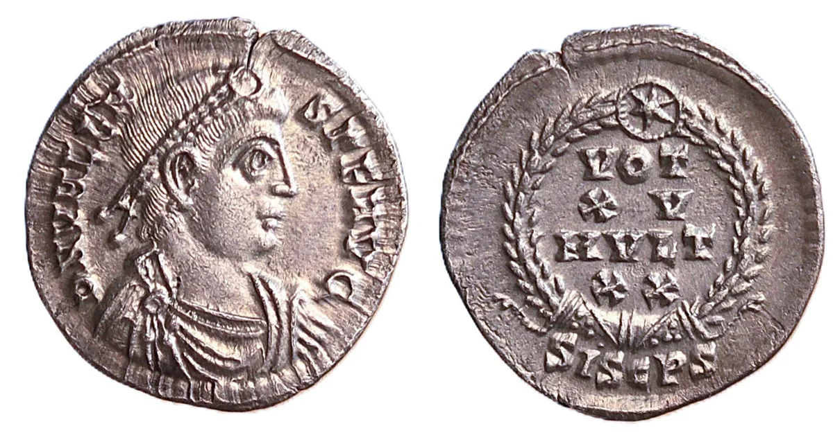 Valens AR Siliqua. Siscia, AD 375-378.