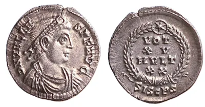 Valens AR Siliqua. Siscia, AD 375-378.