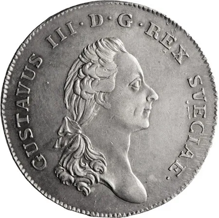 Sweden, Gustav III, 1788, Stockholm, 1 Riksdaler