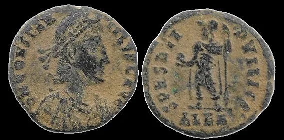Constantius II, AE Nummus 15mm 2.19gm. Scarce