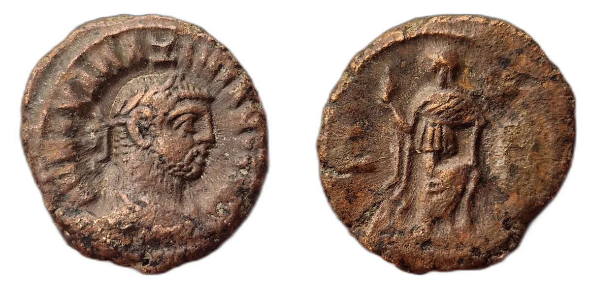 Potin Tetradrachm - Maximian - Alexandria - Elpis Reverse