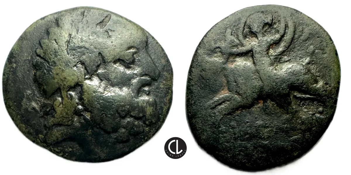 Crete, Gortyna, AE Circa 220 BC, Zeus / Europa Riding Bull - RRRR