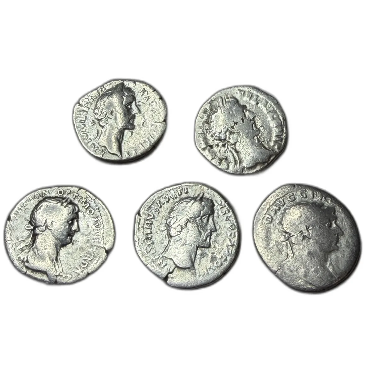 Lot of 5 Roman Imperial Denarii