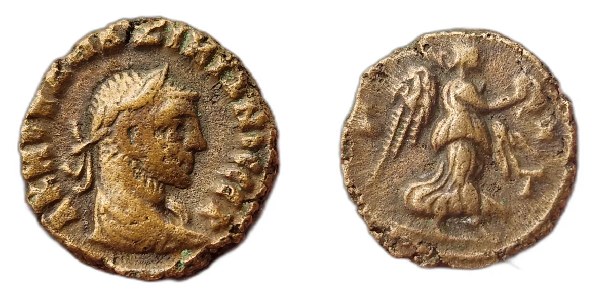 Potin Tetradrachm - Maximian - Alexandria - Nike Reverse