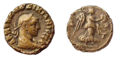 Potin Tetradrachm - Maximian - Alexandria - Nike Reverse