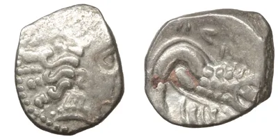 Celtic Gaul. Insubres. AR Drachm imitating Massalia VF\XF c4