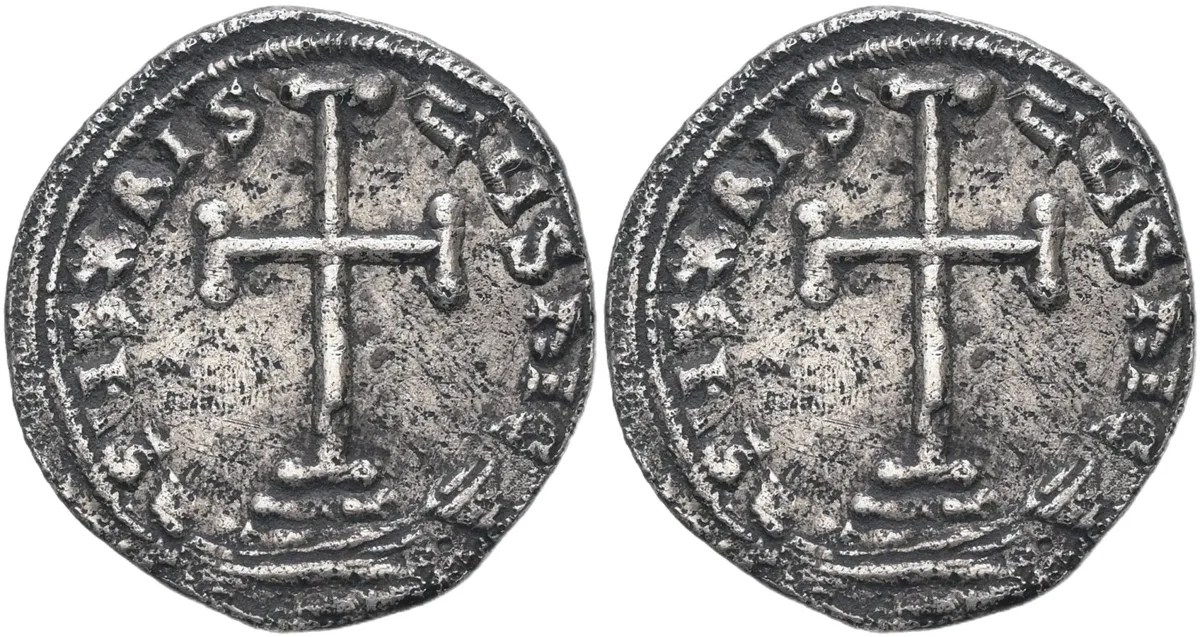 Byzantine Emperor Constantine VI & Empress Irene Silver, 780–797 AD