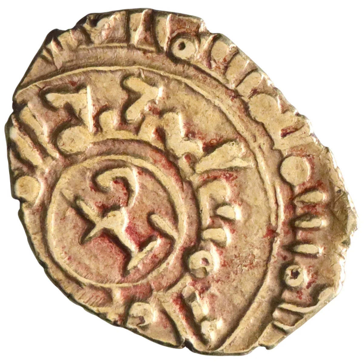 Sicily: William II (1166-1189), gold tari (0.84g), Siqiliya (Sicily) / Messina, 1166-1189 CE. William cited with title al-Musta'izz.
