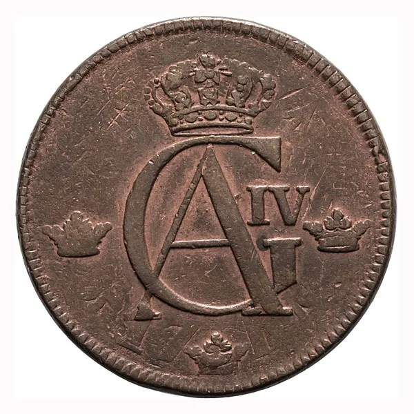 Sweden, 1802, Skilling, VF