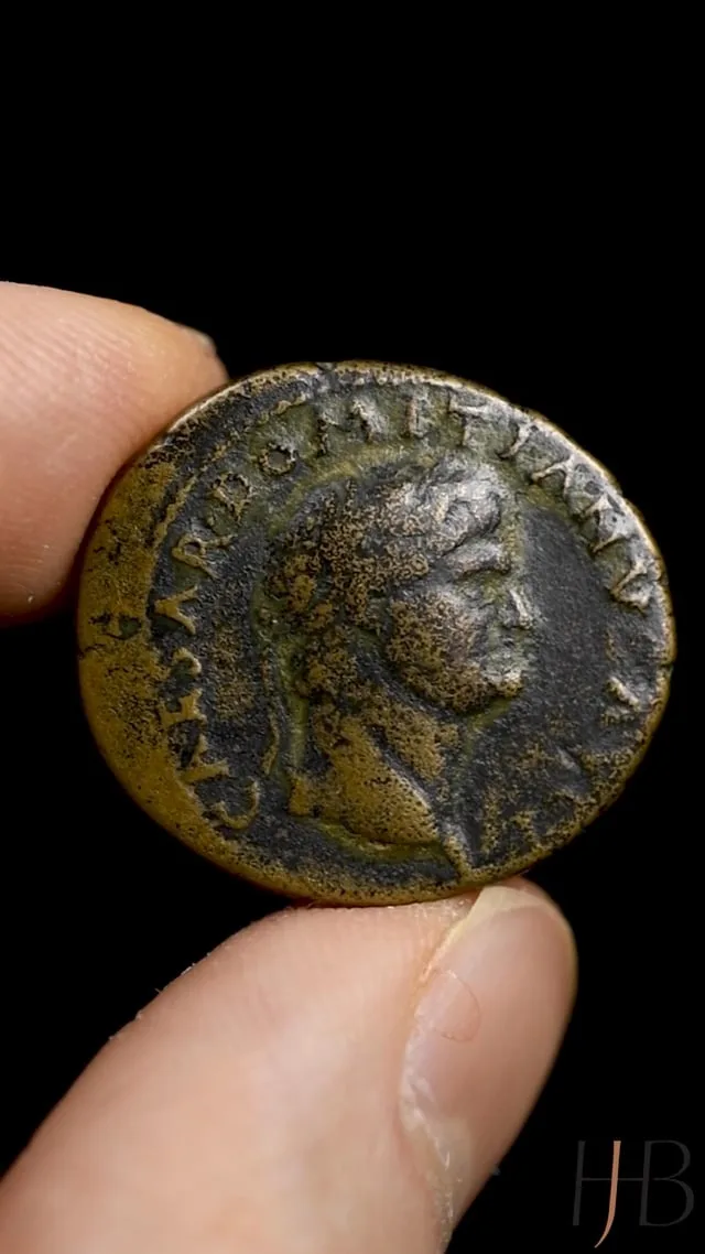 Domitian as Caesar. AE 24