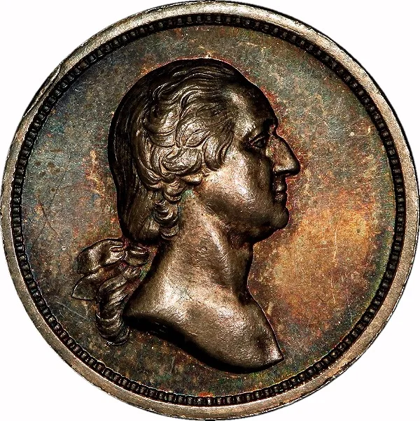 Exonumia, 1862, Washington/Jackson (Silver), Medald, CH. BU