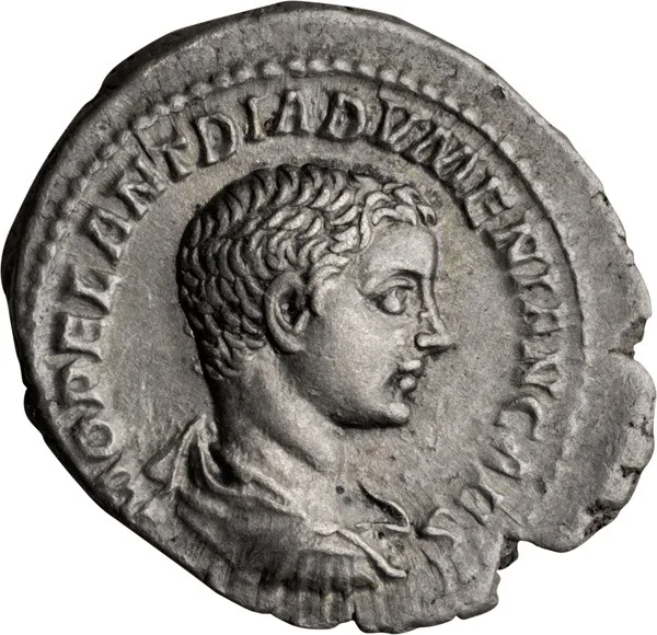 Diadumenian as Caesar. Denarius