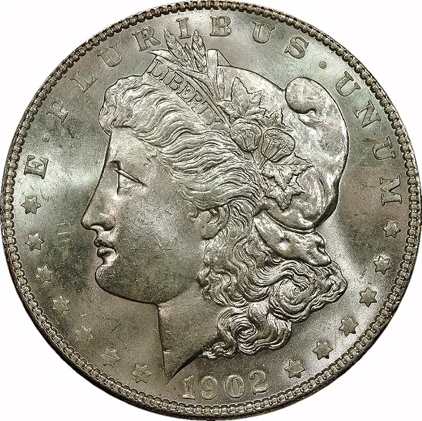 Morgan Dollar, 1902, $1, MS64 , PCGS
