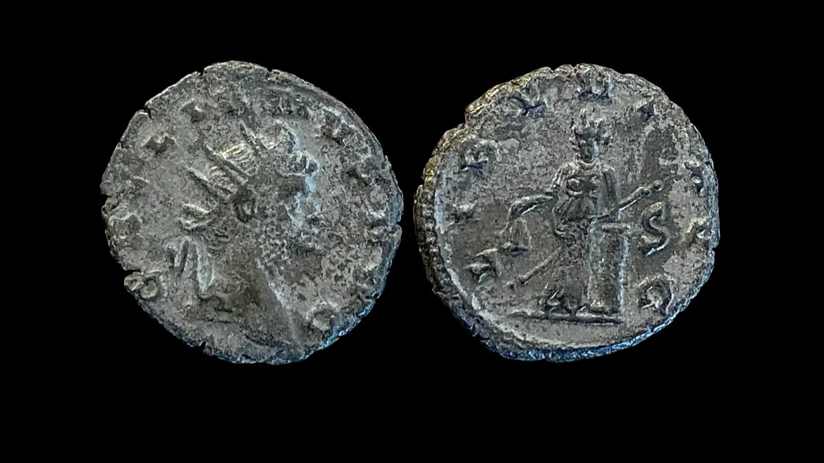 *Rare!* Gallienus (253-268 AD) Silvered BI Antoninianus Rome mint, 262 AD