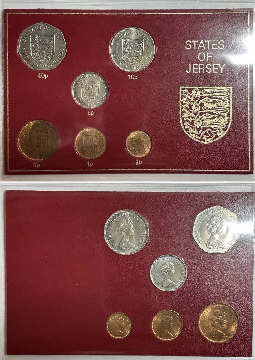 1980 JERSEY 1980 BU MINT SET BU