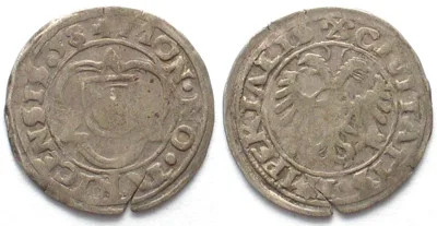 1558 Swiss ZURICH Groschen (3 Kreuzer) 1558 by GUTENSON silver VF-XF VF-EF