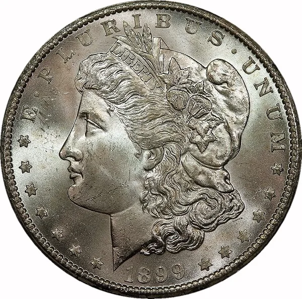 Morgan Dollar, 1899-O, $1, MS65 , PCGS