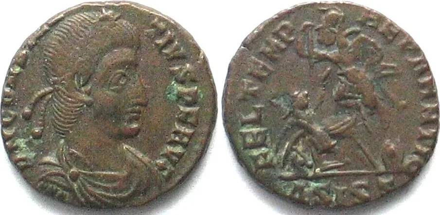 324-361 CONSTANTIUS II (324-361 AD). AE Follis, ASIS zigzag, Siscia mint XF