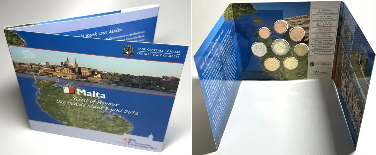 2012 MALTA 3.88 Euro 2012 BU Mint Set, mintage: 1000 pcs! BU