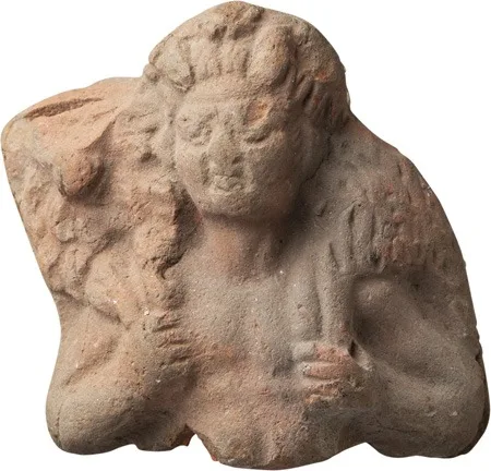 Egyptian Pottery Figurine of Heracles