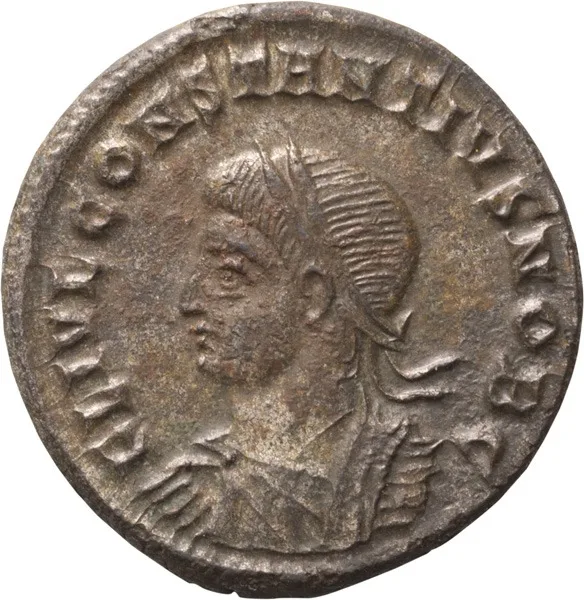 Constantius II as Caesar. AE 3, Reduced Follis