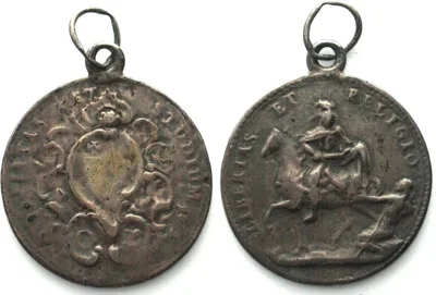 1773 SCHWYZ School Prize ND (after 1773) cast silver, w. original mounting & loop RRR VF-