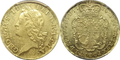 Guinea 1734 George II MS 62
