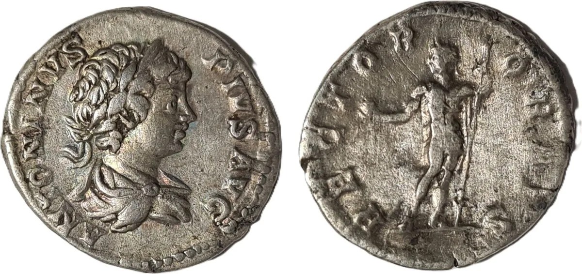 Caracalla AR Denarius. 210-222 AD. Rome