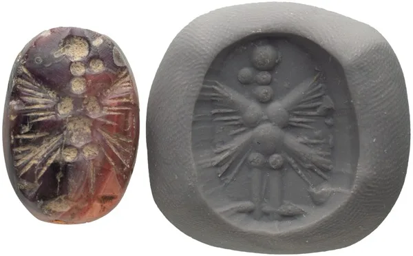 Neo Assyrian Banded Carnelian Stamp Seal