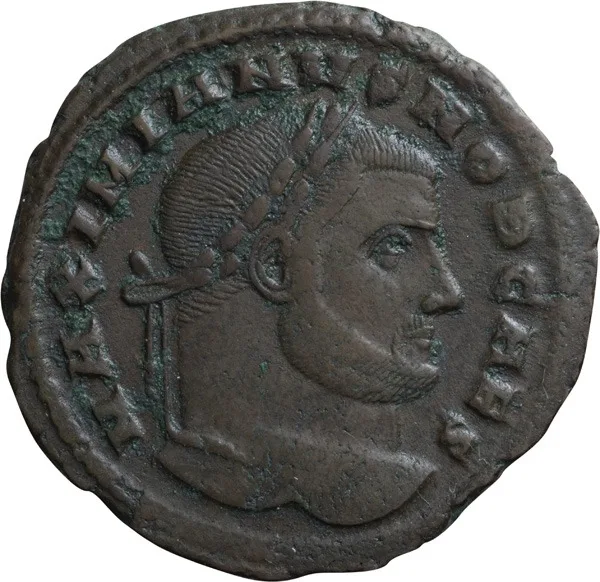 Galerius as Caesar. Follis