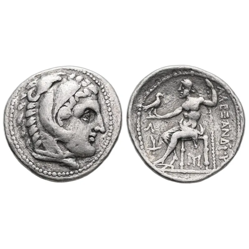 Macedon Alexander III AR Tetradrachm Herakles Zeus Amphipolis 315-294 BC