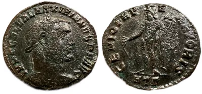Maximinus II, 311 AD. Heraclea Mint, Legend Error