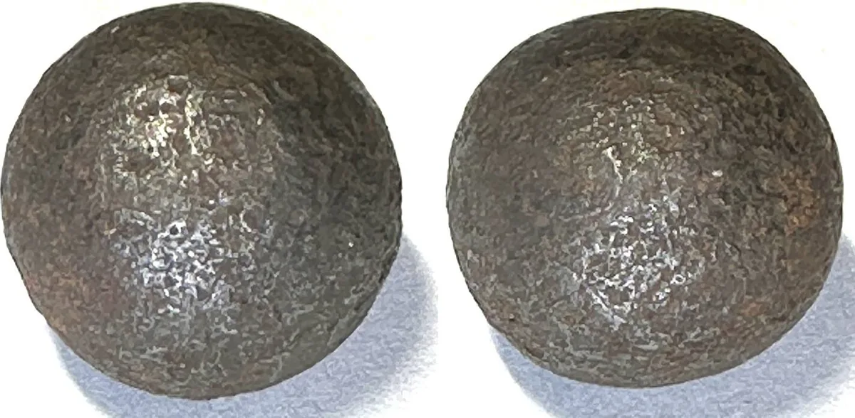 1700 NORTH BORNEO SULTANATE. Iron Bullet Money about 1700, middle denomination RARE! VG