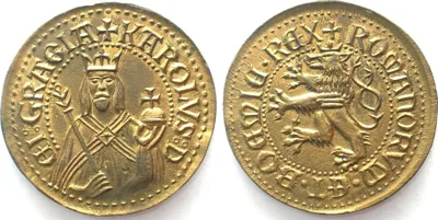 1975 "Ducat of CHARLES IV" Medal ca.1975 bronze 43mm UNC