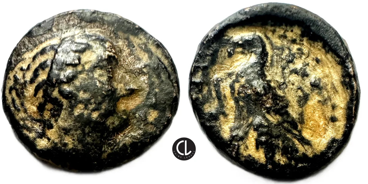 Ptolemaic Kingdom of Egypt, Berenike II (wife of Plotemy III), AE Chalkous, Circa 261 BC – RRRR
