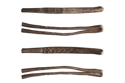 Safavid: silver larin (4.91g), 1500s-1600s CE. Silver "hairpin" larins were issued for circulation in the Arabian Sea, Gulf, and coastal regions of the Indian Ocean.