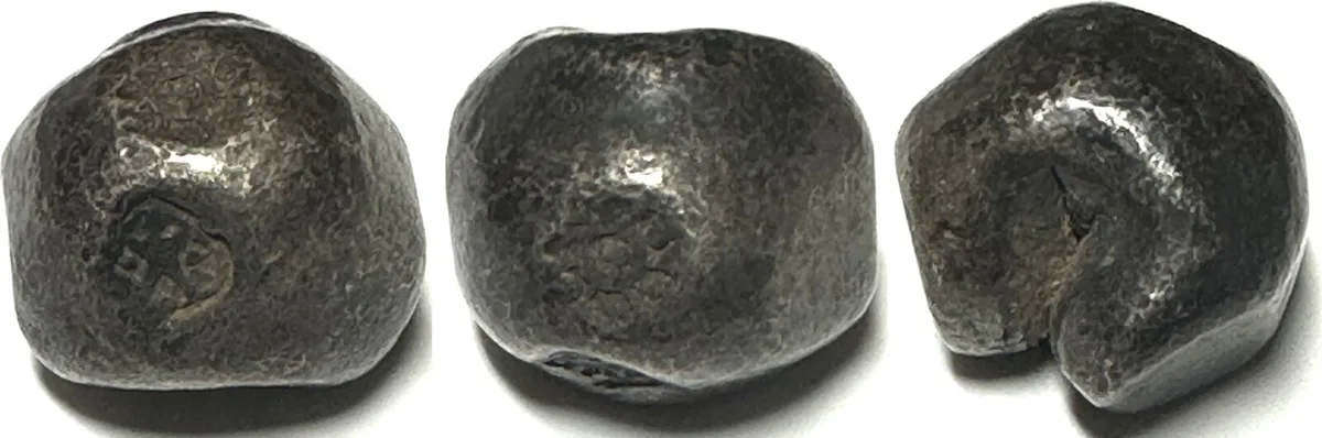 1809-1824 THAILAND 1 Baht, RAMA II (1809-1824), Krut, Pot Duang Bullet Coin, silver, VF+
