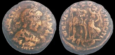 Arcadius (Struck 395-401 AD) AE 17.2mm 1.94gm