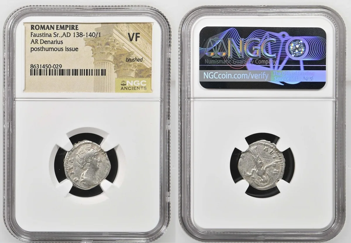 Denarius 138-140 AD /1 Faustina Sr. VF