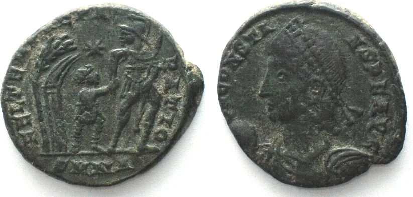 348-351 CONSTANS (333-350 AD). AE Centenionalis, 348-351, SMNA, Nicomedia mint, XF! EF