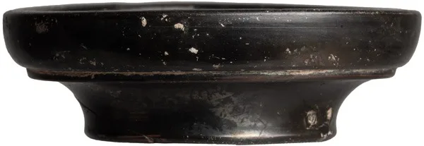 Attic Black Glazed Footed Dish