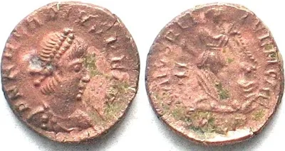 383-408 ARCADIUS (383-408 AD). AE Half Centenionalis, SMKΓ, Cyzicus mint XF