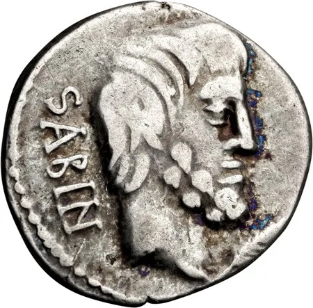 L. Titurius L.f. Sabinus. Denarius